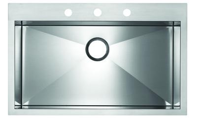 Blanco Precision Microedge 32" Super Single Bowl w/ Ledge (3 Hole) - 516197