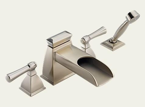 Brizo Vesi Channel Roman Tub Faucet w/Spray