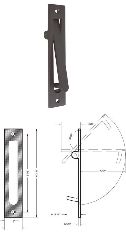 Deltana Heavy Duty Edge Pull - EP6125