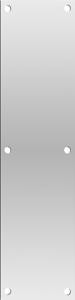 Deltana Push Plate 4" X 16" Stainless Steel - PP4016