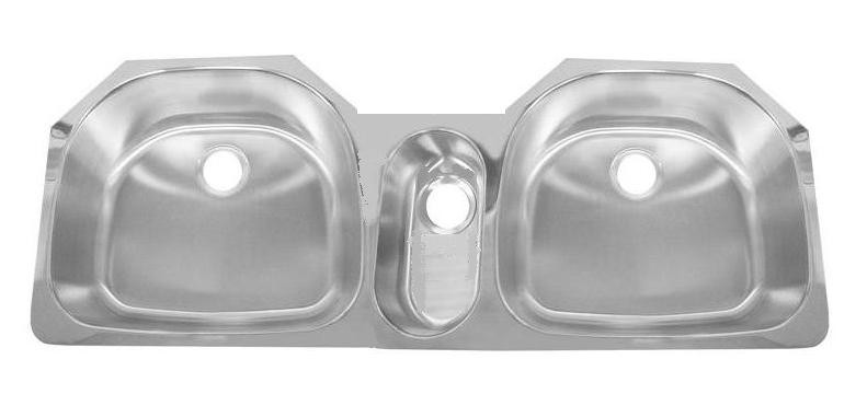 Deltana Solid Stainless Steel Triple Sink