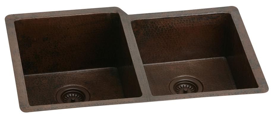 Elkay Avado Double Bowl Copper Undermount Sink - ECU3120RACH