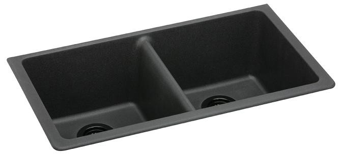 Elkay Gourmet e-granite Double Bowl Undermount Sink - ELGU3322