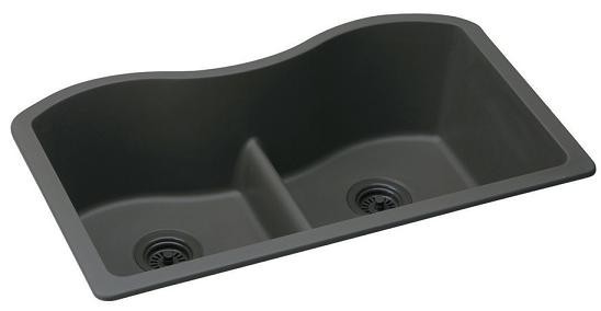Elkay Harmony e-granite Double Bowl Undermount Sink - ELGULB3322