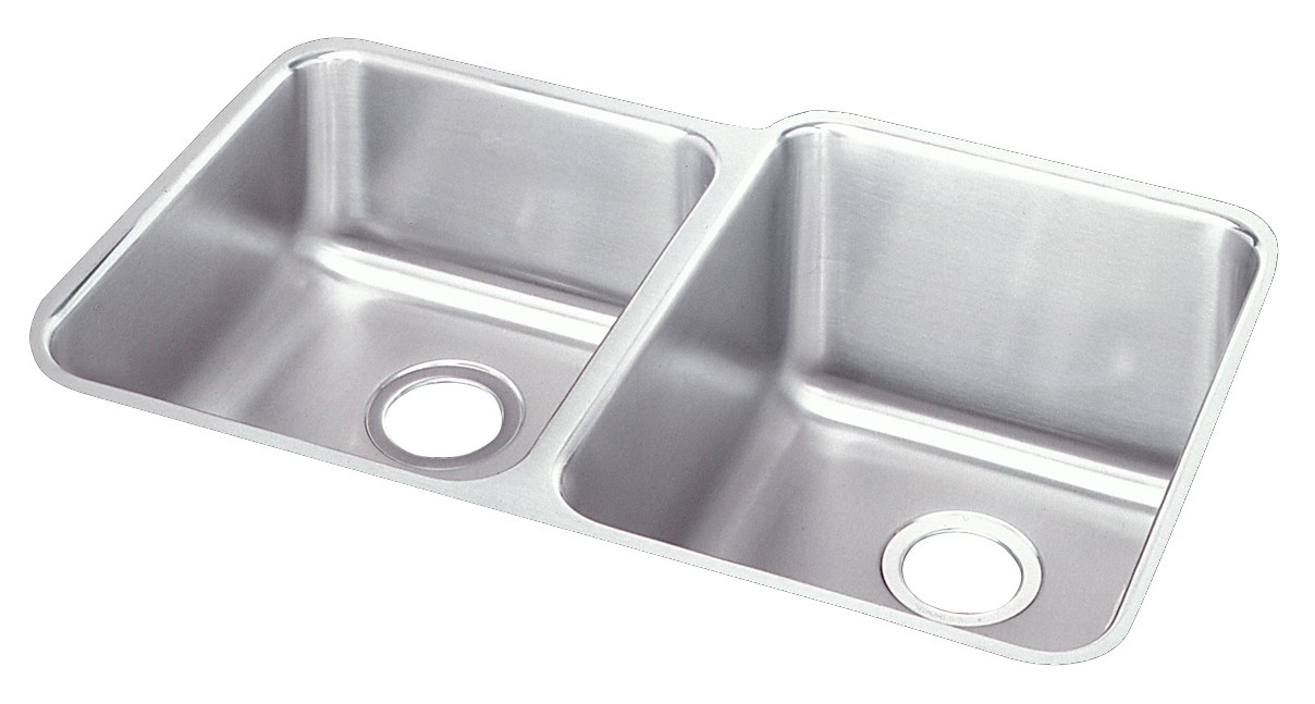 Elkay Gourmet Lustertone Double Bowl Undermount Sink - ELUH3120L