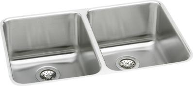 Elkay Gourmet Lustertone Double Bowl Undermount Sink - ELUH361710