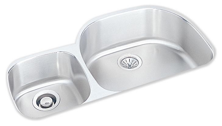 Elkay Harmony Lustertone Double Bowl Undermount Sink - ELUH362110L