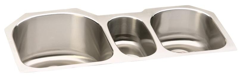 Elkay Harmony Lustertone Triple Bowl Undermount Sink - ELUH3920