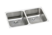 Elkay Gourmet Lustertone Double Bowl Undermount Sink - ELUHAD311855