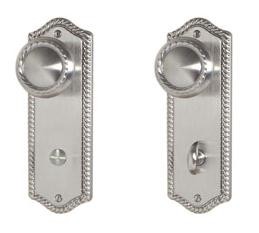 Emtek Rope Thumbturn Privacy w/Sideplates Lockset - 7211