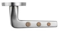 Emtek Bronze Round Inlays Lever Passage Set - S100-AT-BRR