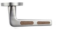 Emtek Mahogany Slotted Inlays Lever Passage Set - S100-AT-MAS