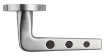 Emtek Ebony Round Inlays Lever Privacy Set - S200-AT-EBR