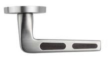 Emtek Ebony Slotted Inlays Lever Privacy Set - S200-AT-EBS