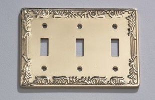 Gatco Triple Switch Plate - 615F