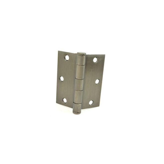 Hager 127931210B 3-1/2" x 3-1/2" Full Mortise Five Knuckle Plain Bearing Standard Weight Hinge, # 010839 - Oil Rubbed Bronze