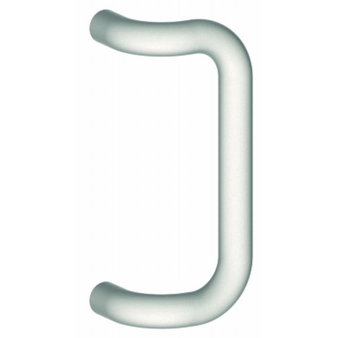 Hager 12J4 10" Length, 1" Round, 90 Degree Wrought Door Push and Pull Set, # 082214 - Satin Brass