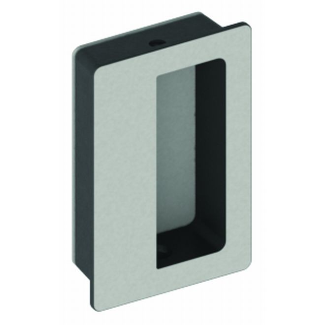Hager 16N26D Narrow Light Duty Flush Cup Pull, # 067702 - Satin Chrome