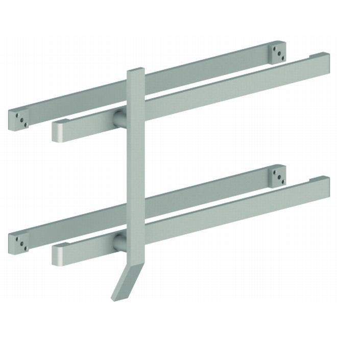 Hager 170D10 Flat Bar Door Pull and Push Set with Type 4 Fasteners - Satin Bronze