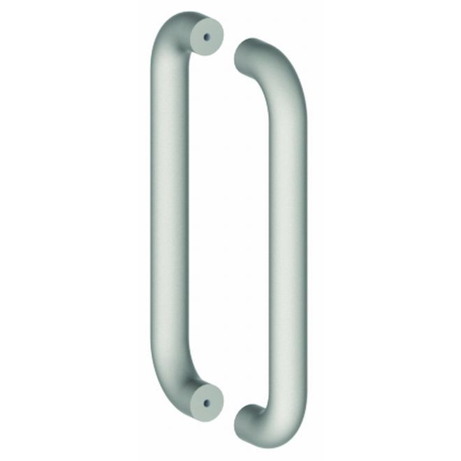 Hager 20Q32D Back to Back 1-1/4" Round 18" Center to Center Double Handle Push and Pull Set, # 067607 - Satin Stainless Steel