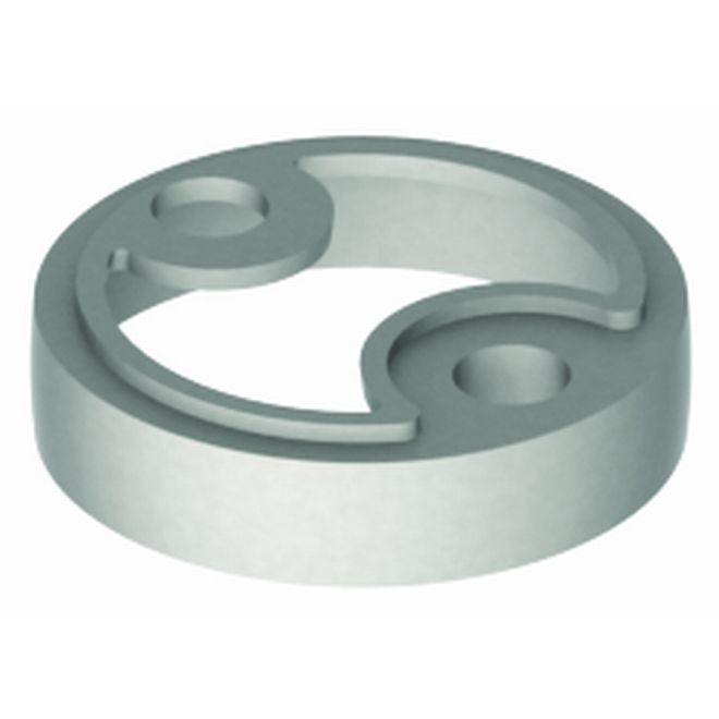Hager 246B4 Dome Stop Riser Plate, # 066234 - Satin Brass