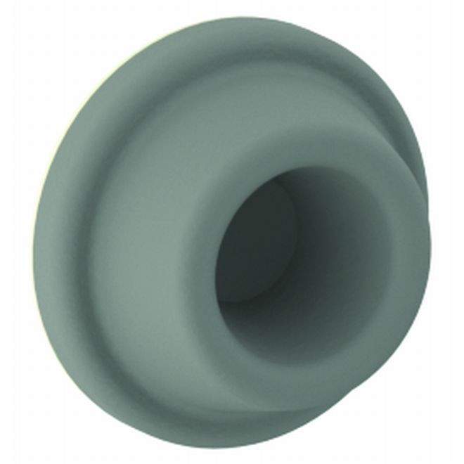 Hager 251WGREY Concave Rubber Wall Bumper with Adhesive Back, # 052935 - Gray