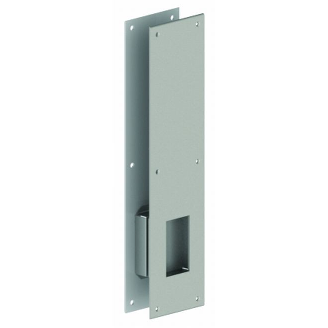 Hager 25P32D Security Finger Push and Pull Plate Set, # 089518 - Satin Stainless Steel