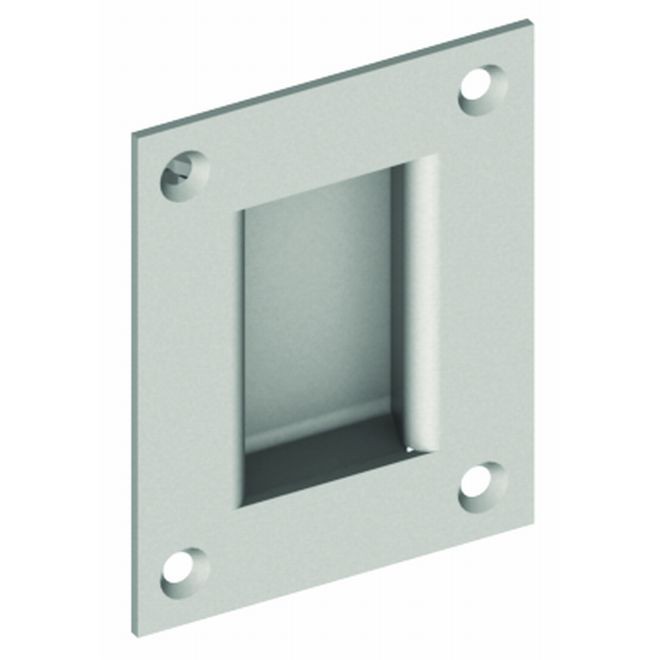 Hager 26N4 Security Finger Pull, # 024671 - Satin Brass