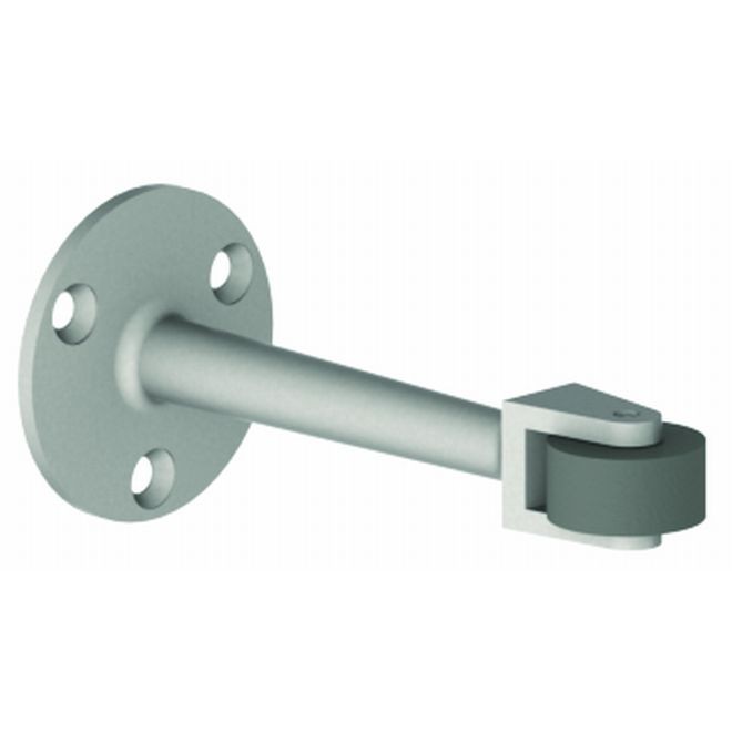 Hager 271W26D 4-1/2" Roller Bumper, # 123927 - Satin Chrome