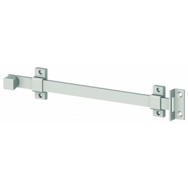 Hager 276D26D 12" Surface Bolt, # 053325 - Satin Chrome