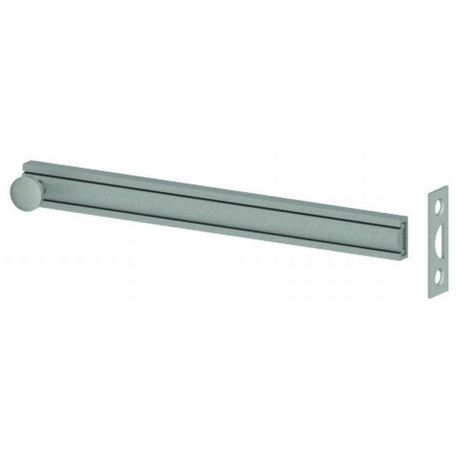 Hager 278D26D 6" Surface Bolt, # 086662 - Satin Chrome