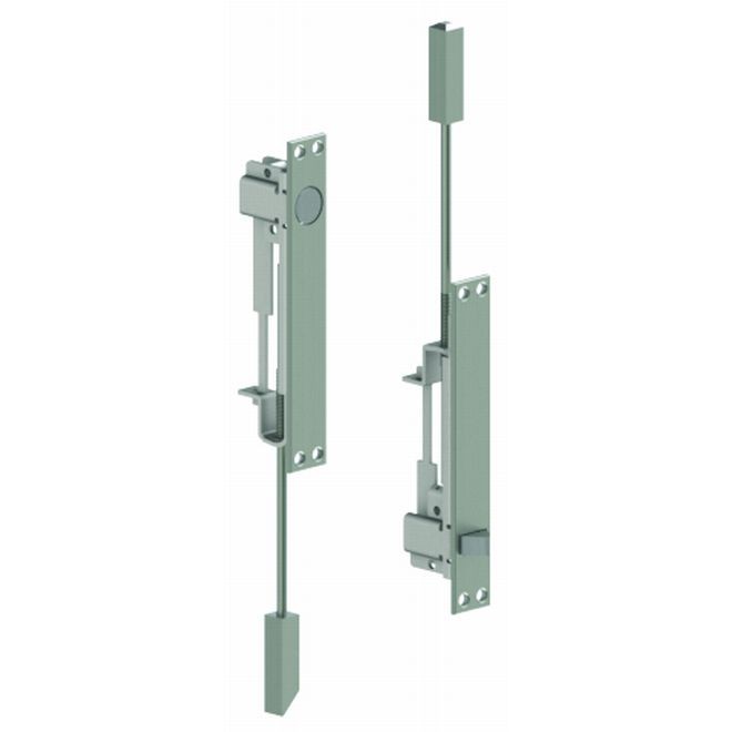 Hager 293D32D Constant Latching Flush Bolts for Metal Doors, # 117109 - Satin Stainless Steel