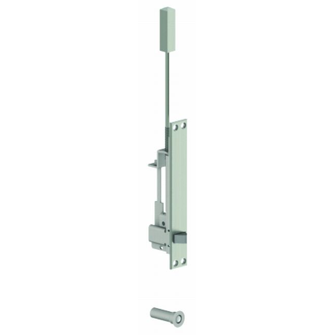 Hager 295M15 Automatic Flush Bolt with Fire Bolt for Metal Doors, # 060808 - Satin Nickel