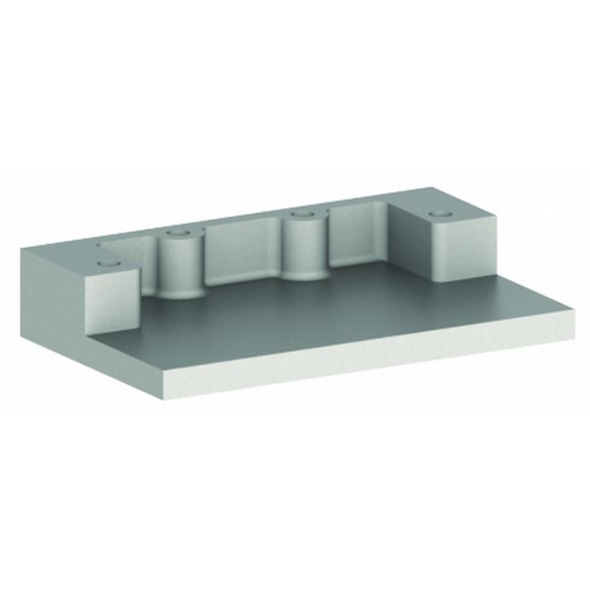 Hager 297N 3" Stop Mounting Bracket, # 053258 - Black