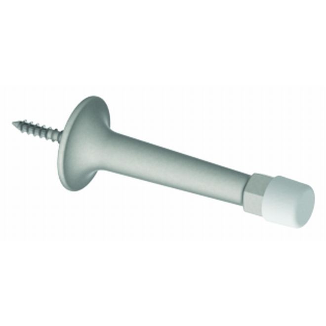 Hager 324W3 3-1/4" Light Duty Solid Wall Stop, # 013810 - Bright Brass