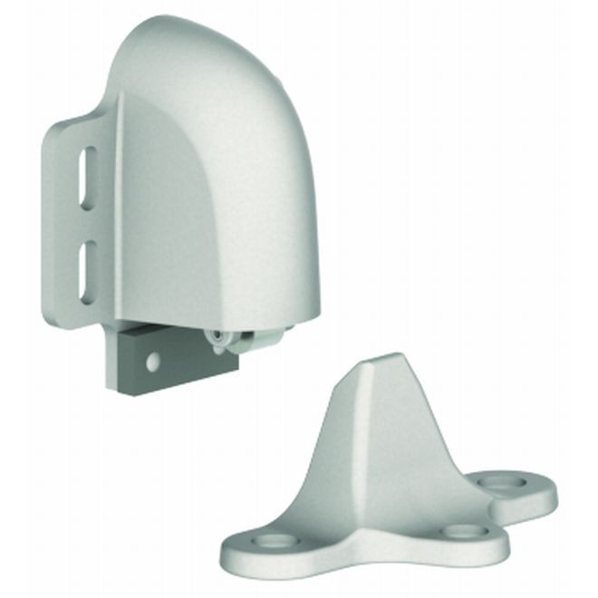 Hager 327F26D Automatic Floor Stop and Holder with 1-3/4" High Strike, # 029249 - Satin Chrome