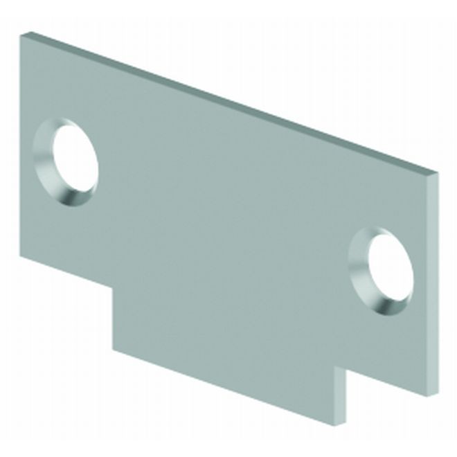 Hager 336R Frame Cylindrical Lock Strike Filler Plate, # 023354 - Prime Coat