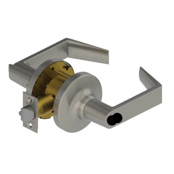 Hager 3480WTN26DIC Withnell Lever Storeroom Cylindrical Lock with Small Format Interchangeable Core Prep # 098651 - Satin Chrome