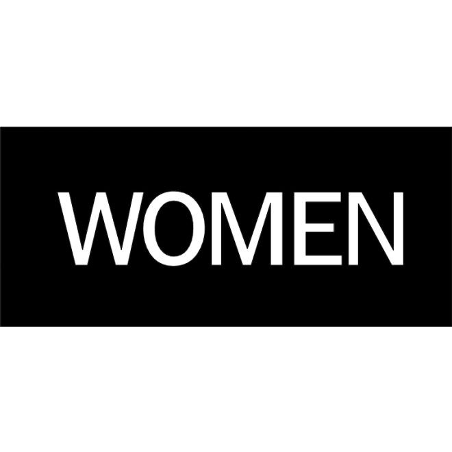 Hager 350WW1 WOMEN - Engraved Plastic Sign, # 089103 - Brown