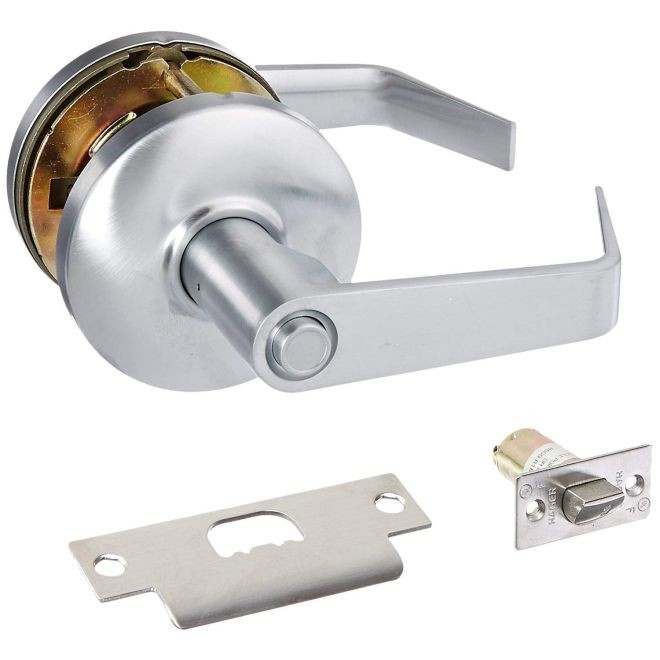 Hager 3540WTN26D Withnell Lever Privacy Cylindrical Lock # 000307 - Satin Chrome