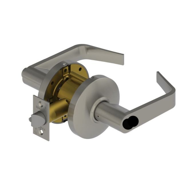 Hager 3553WTN26DIC Withnell Lever Entry Cylindrical Lock with Small Format Interchangeable Core Prep # 098655 - Satin Chrome