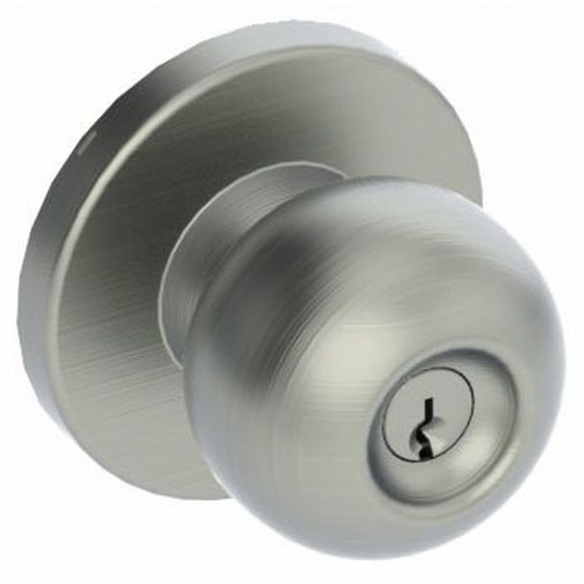Hager 3570APO32D Apollo Knob Classroom Cylindrical Lock - Satin Stainless Steel