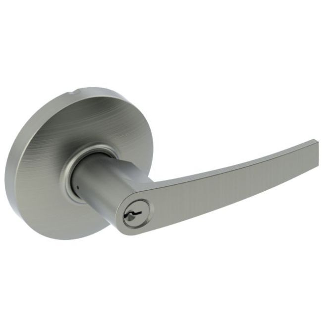Hager 3580AUG4 August Lever Storeroom Cylindrical Lock - Satin Brass