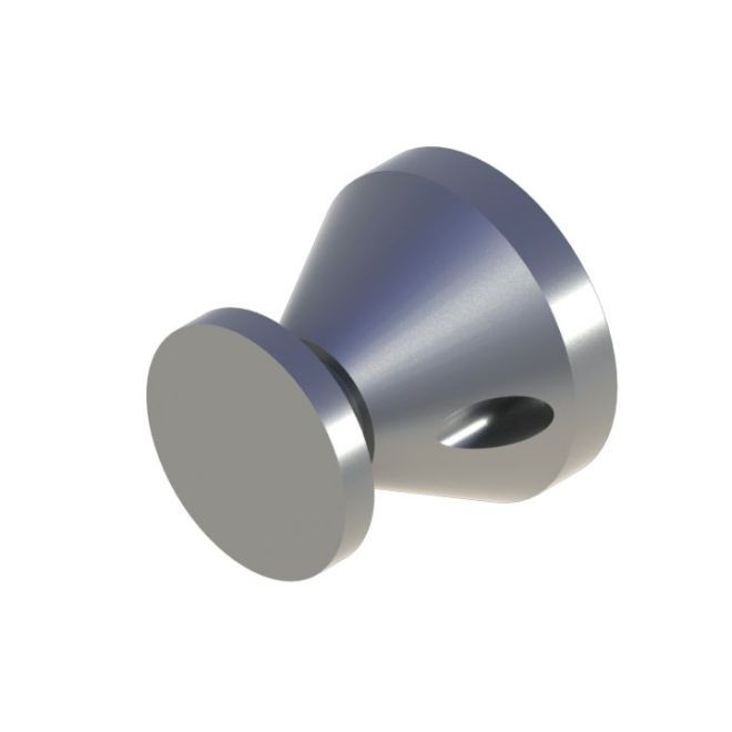 Hager 381S3 4" Catch Plate Assembly # 107543 - Bright Brass