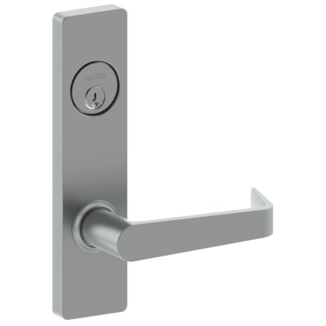 Hager 3857EWTN4 Withnell Lever with Escutcheon Intruder Classroom with Deadbolt Mortise Lock - Satin Brass
