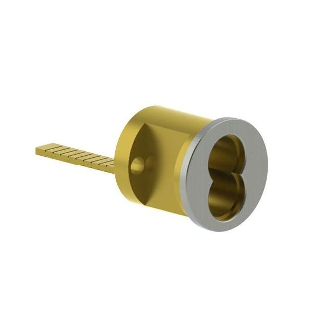 Hager 390126DIC Fixed Rim Cylinder with Small Format Interchangeable Housing - Satin Chrome