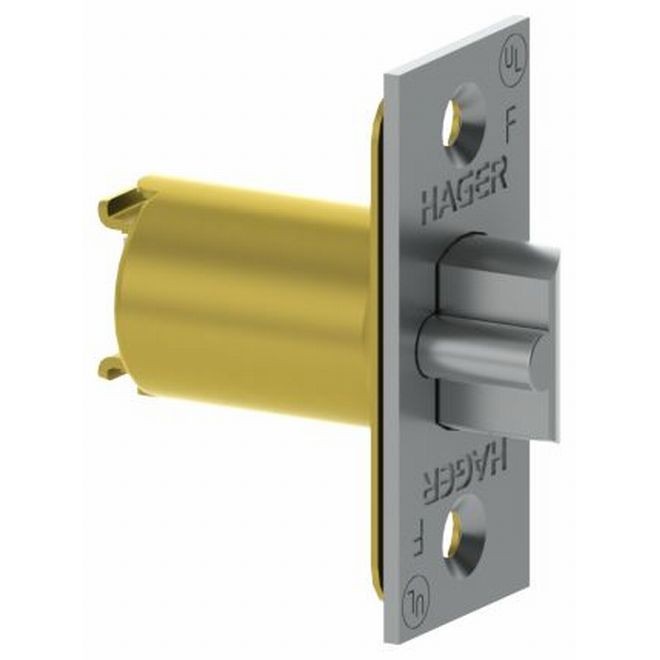 Hager 395026D 2-3/8" Square Corner Dead Latch for 3500 Series - Satin Chrome