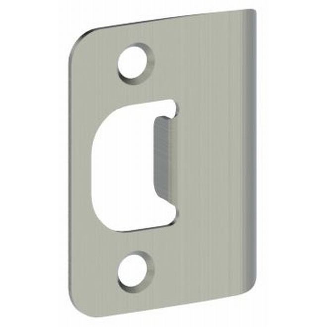 Hager 395832D Round Corner Full Lip Strike - Satin Stainless Steel