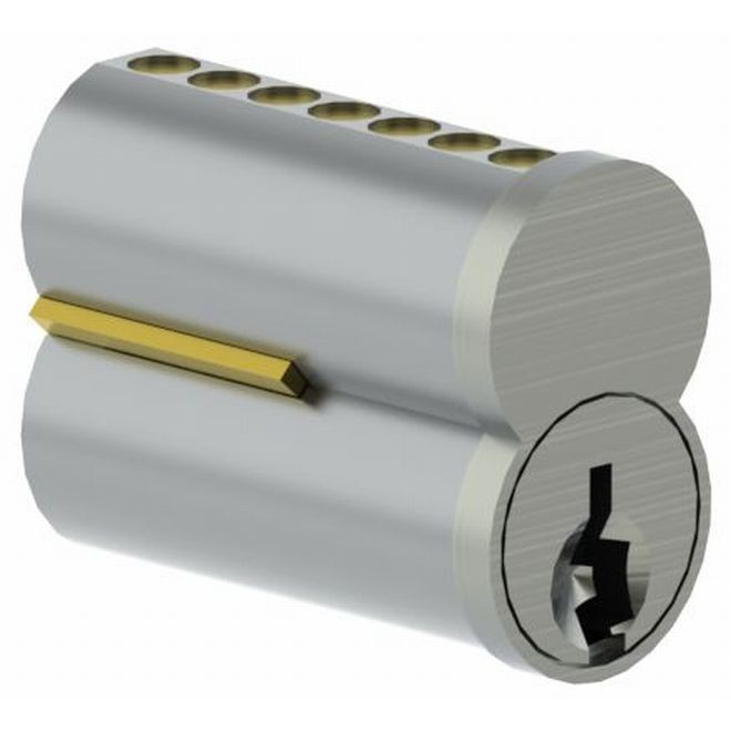 Hager 3982C26D Combinated 6 Pin Hager Keyway Small Format Interchangeable Core with 2 Keys - Satin Chrome