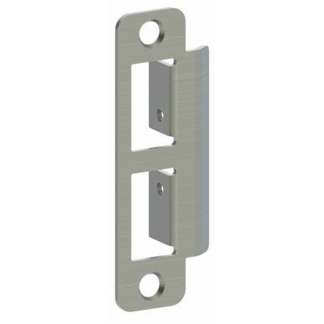 Hager 398732D Standard Lip Round Corner Strike - Satin Stainless Steel